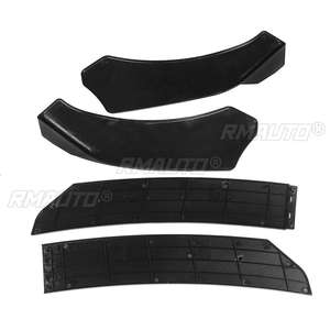 4 piezas de alerón divisor universal de ABS para parachoques delantero de coche, kit de carrocería, para Ford Mustang GT - Product Image 5