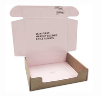 Boîte postale ondulé pliable avec Logo personnalisé, boîte de taille à impression personnalisée, vente en gros, 50 pièces