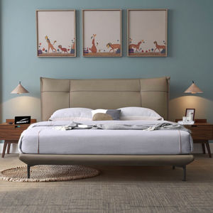 Роскошная современная кровать размера «<span class=keywords><strong>King</strong></span>-<span class=keywords><strong>Size</strong></span>» из мягкого дерева, каркас кровати для спальни, набор мебели - Product Image 5