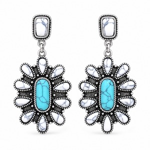 Orecchini vintage a goccia con turchese, gioielli con ciondolo personalizzato - Product Image 4
