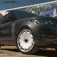 LSGZL Roue forgée polie sur mesure 18 19 20 21 22 24 26 Roue pouces 5x114.3 5x112 5x130 6x139.7 Jante pour Land Rover Range Rover