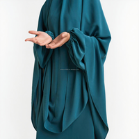 Ensemble Abaya Musulman Modeste 2 Pièces Willson Automne 2026, Abaya Dubai Ballon Genou Khimar Léger