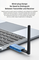 Adaptateur de port série sans fil USB vers TPUNB DTECH IOT5095S-J Series avec antenne à tige de colle pour transmission longue distance de 3 km