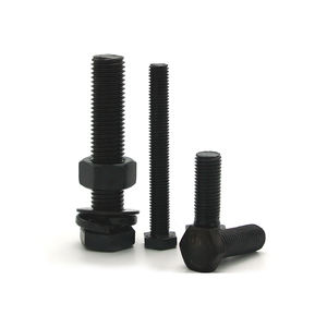 Industriale zincato a caldo DIN Standard in acciaio al carbonio per la produzione di bulloni e dadi per linee elettriche - Product Image 1