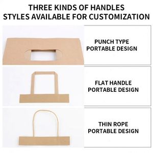Custom Printed Your Own Logo White Brown Kraft Craft Paper <b>Bag</b> With Handles for Shopping for <b>Gift</b> - Product Image 5
