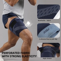 VBOSi 4487 Support de coude 3D robuste, manchon de compression réglable et souple pour l'entraînement, les entorses des ischio-jambiers, des muscles inguinaux et des lésions du rotule