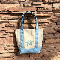 Sac fourre-tout personnalisé avec logo imprimé pour le week-end, sac de plage en toile de coton brodé pour la plage, le shopping et les pique-niques