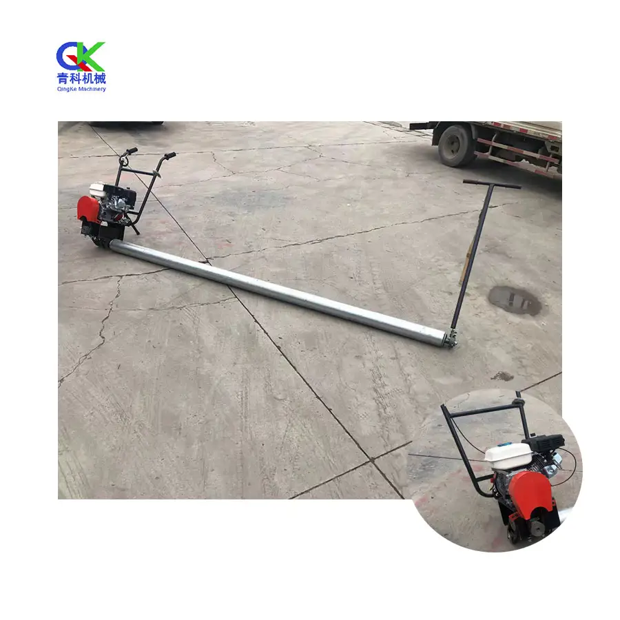 Electric/gasoline/petrol engine 2/4/6m Concrete pavers Hand-pulled road roller Concrete Leveling Paver Machine For Sale