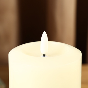 Candele a Pilastro LED Decorative <span class=keywords><strong>2025</strong></span> all'Ingrosso, Candele LED Cilindriche per Matrimoni, Festività e Compleanni - Product Image 2