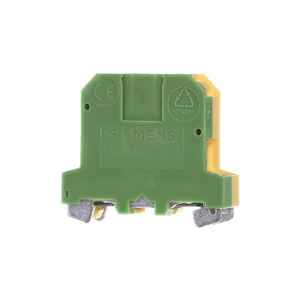 เทอร์มินัลบล็อก Siemens รุ่น 8WA10111PM00 แบบขั้วเดี่ยว ขนาด DIN 35 มม. สำหรับติดตั้งบนแผง สีเหลืองเขียว - Product Image 1