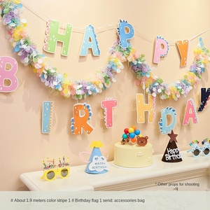 Décoration <span class=keywords><strong>de</strong></span> fête d'anniversaire pour petite fille, scène murale décorative, accessoires d'ambiance pour fête d'enfants et anniversaire <span class=keywords><strong>de</strong></span> garçons - Product Image 4