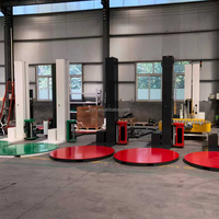 Machine d'emballage automatique de palettes en film étirable pour bobines de tôles métalliques