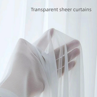 Rideau de fenêtre transparent écologique et adapté aux animaux, résistant aux accrocs, léger, semi-occultant, ignifuge, anti-poussière, moderne