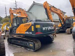 Excavatrices d'occasion originales EPA Hyundai 220-9, excavatrice hydraulique de 22 tonnes, excavatrices sur chenilles, pelle brise-roche - Product Image 2