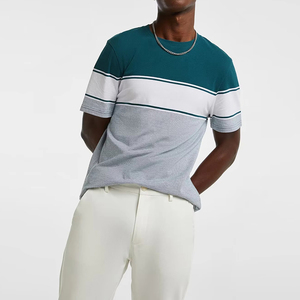 Camisetas de hombre, camiseta de punto informal de verano para hombre, estilo hip hop, 100% algodón, con estampado de letras, holgada, transpirable y de secado rápido - Product Image 1