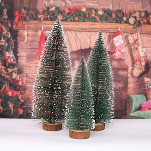 Custom <b>Mini</b> 7 Sizes Artificial Bottle Brush Christmas Trees for <b>Table</b> Decor and Promotional Gifts - Product Image 4