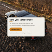 Auvent de camionnette rigide noir sur mesure pour benne de pick-up