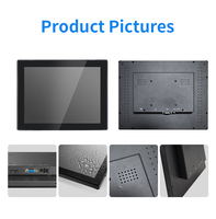 Layar LCD Industri Tahan Air 17 Inci 1280*1024 Layar Sentuh Kapasitif HD-MI VGA Layar Datar Monitor Open Frame