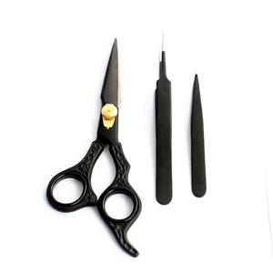 ODONTOMED 2011 Ensemble de ciseaux de coiffure professionnels pour salon de coiffure, lames en acier inoxydable, poignées pour droitiers, kit de coiffure - Product Image 1