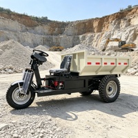 Mini-dumper électrique 5500W à moteur AC, direction turbo, longue autonomie, pour le transport de minerai en tunnel et en carrière