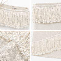 Anjie – Ensemble jupe longue à franges et haut bustier sur mesure avec logo personnalisé, fabrication OEM/ODM, marque privée, certifié OEKO-TEX et BSCI, pour femmes