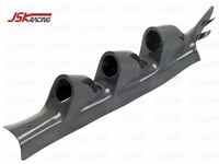 Garniture intérieure de voiture pour Hyundai Genesis Coupé 2009-2011, fibre de carbone, support de tableau de bord à 3 jauges pour montant A