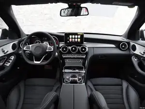Trim dasbor Interior mobil, pre-preg serat karbon untuk Mercedes Benz C Class W205 & AMG C253 2014-18