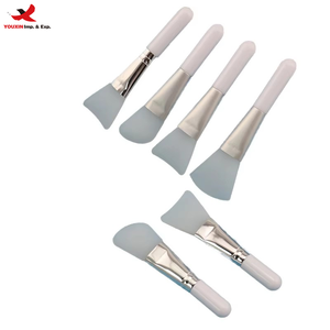 แปรงทาหน้ากากคู่ ด้ามจับสั้น ซิลิโคน ABS สำหรับแต่งหน้า รุ่น GZ RTS สั่งซื้อแบบคละจำนวนมาก - Product Image 1