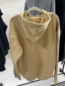 Custom Logo Autumn Winter in Stock <b>600gsm</b> Plush Velour Fleece <b>Hoodie</b> Solid Loose Fit Unisex Men Women Warm - Product Image 5