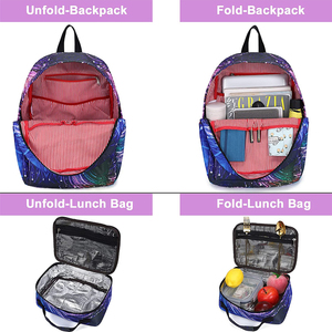 Zaini Scolastici per Bambine con Logo Personalizzato, Set con Borsa per il Pranzo - Product Image 3