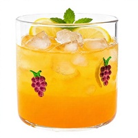 Verres à cocktail soufflés à la main en forme de raisin |   Verres à boire de style rétro, compatibles lave-vaisselle, pour femmes et soirées entre amies