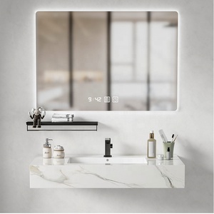 Meuble de salle de bain en ardoise, évier en plaque de roche frittée, plateau de Table, lavabo à main, vanité - Product Image 3