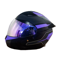 Casque de moto modulaire homologué DOT, à visière rabattable, double visière, aérodynamique, équipement de course pour moto, pour hommes, Cascos Para Moto