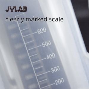 रासायनिक प्रतिरोधी प्लास्टिक बीकर हैंडल स्लीक ने कप लैब 50 मिली-5000 मिलीलीटर जेवीलैब ओएम अनुकूलन योग्य - Product Image 4