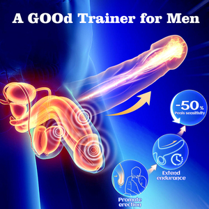 Nouveau masseur intime en silicone pour hommes, dispositif de désensibilisation et de relaxation, massage par aspiration multifonctionnel, jouet personnel pour adultes - Product Image 4