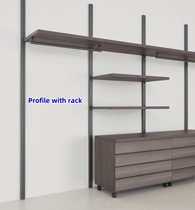 Conception 3D élégante fonctionnalité légère garde-robe <span class=keywords><strong>de</strong></span> plain-pied murale lambris d'un système <span class=keywords><strong>de</strong></span> rayonnage combinaison <span class=keywords><strong>de</strong></span> garde-robe <span class=keywords><strong>de</strong></span> plain-pied - Product Image 3