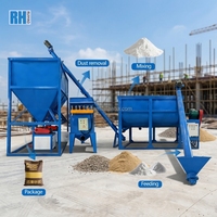 Ligne de conditionnement de mastic et mortier en acier au carbone lourd 1-3 T/H pour la plâtrerie murale dans l'industrie de la construction