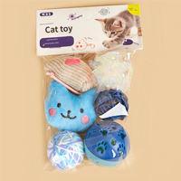 Nouveaux jouets en peluche pour chats et chiens avec motif de dessin animé - Soulagement de l'ennui et renforcement physique par auto-étreinte