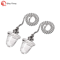 Nouveau Gland Conçu Avec Motif Givré À L'intérieur Du Verre Chaîne de Traction Pour Logement Lampe Chaîne De Traction/Exposition Lustre Installer