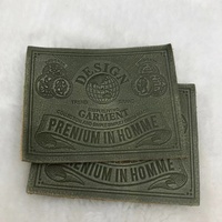 Étiquette en cuir véritable personnalisée, écologique, vintage, couleur vieillie, pour jeans, gravée, estampée, imprimée, à coudre