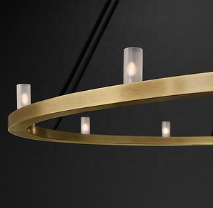 Lustre rond traditionnel minimaliste de style Rennes de 48 pouces - Product Image 2