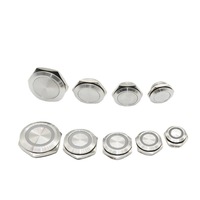 12/16/19/22/25mm interrupteur métallique monétaire étanche interrupteurs à bouton-poussoir en acier inoxydable les plus courts 3V 6V 12V 24V 220V