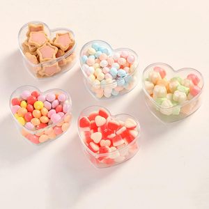 Caja de Acrílico para Pasteles, Contenedor de Alimentos Reciclado en Forma de Corazón, Caja de Plástico para Panadería, Frutos Secos, Regalos, Dulces, Bocadillos, Postres - Product Image 5