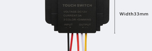 12V 3A 36W 双色温无级调光智能梳妆台镜浴室化妆镜触摸感应开关 - Product Image 5