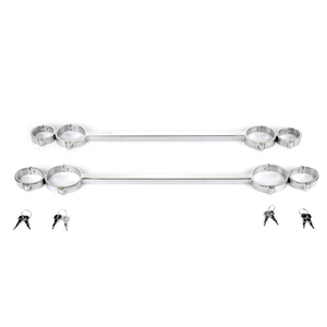 Kit de menottes avec collier et chaîne en acier inoxydable pour adultes, Set de jeux de sexe, jeu de servitude, outils BDSM, jouets fétiches pour adultes, liens et contraintes aux mains - Product Image 5