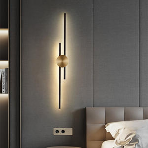 Lámpara de Pared Minimalista de Cobre para Sala de Estar, Iluminación de Lujo para Fondo de TV, Nueva Iluminación de Diseño para Escaleras, Dormitorio y Cabecera - Product Image 2