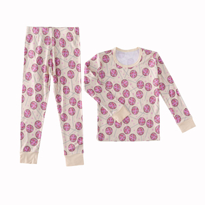 Low Moq Organic Bamboo Clothing Set Long Sleeve Kids Pajamas Set Children <strong>Pjs</strong> Home Clothes Sleeping Suit for Baby - Product Image 2
