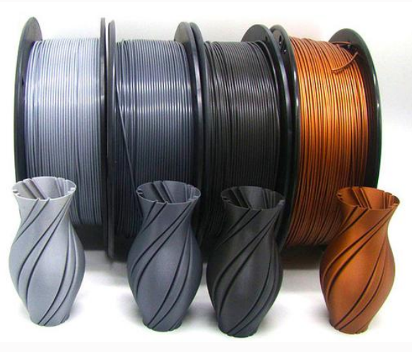 Metal 3D Printer Filament 1.75mm ABS Polylactic Acid PETG/PC/ASA/TPU 3D Printing TPE/PCL/PA 5KG 1KG Net Weight PLA Material