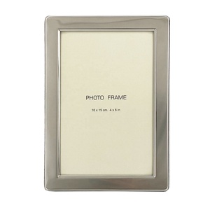 <span class=keywords><strong>4x6</strong></span> tùy chỉnh laser in kim loại khung ảnh mạ bạc <span class=keywords><strong>4x6</strong></span>-inch (10x15cm) phẳng cạnh kết thúc khung ảnh - Product Image 1