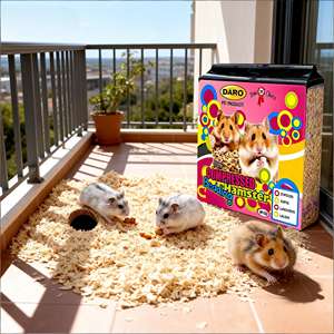 DongnaiPETS DongnaiPETS03 Escamas de Madera de Pino 100% Naturales y Ecológicas, Libres de Polvo, Control de Olores Extra, Alta Absorbencia, Forma de Tira - Product Image 1